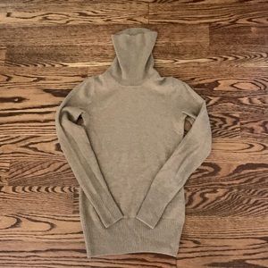 Jcrew XXS camel cashmere turtleneck sweater